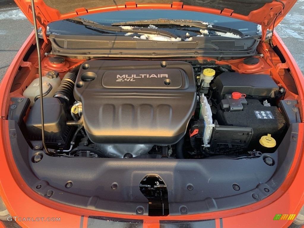 2015 Dart GT - Vitamin C / Black/Ruby Red Accent Stitching photo #4