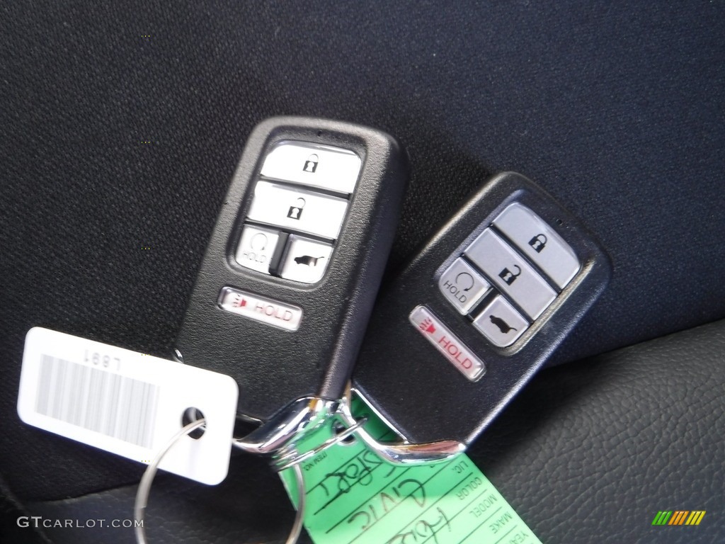 2020 Civic Sport Hatchback - Crystal Black Pearl / Black photo #24