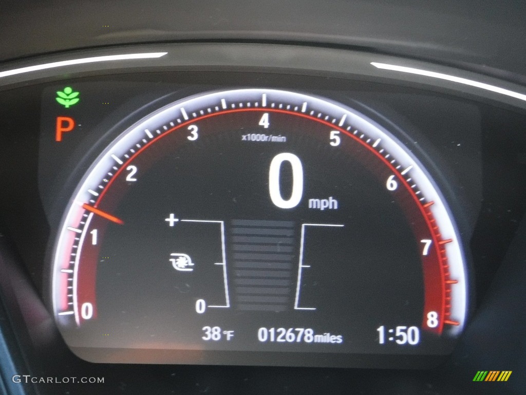 2020 Civic Sport Hatchback - Crystal Black Pearl / Black photo #27