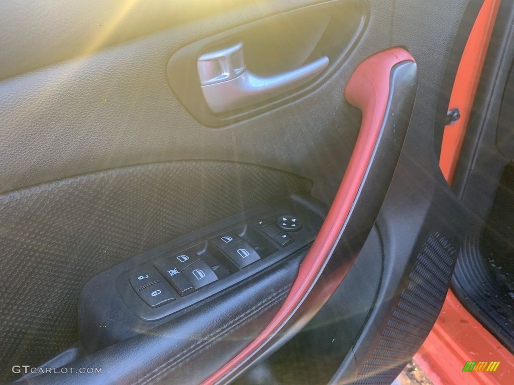 2015 Dart GT - Vitamin C / Black/Ruby Red Accent Stitching photo #10