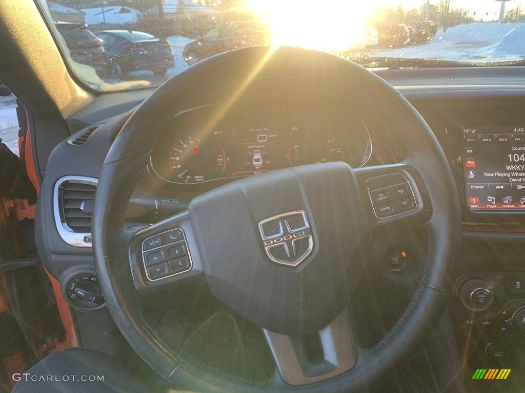 2015 Dart GT - Vitamin C / Black/Ruby Red Accent Stitching photo #11