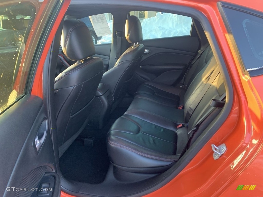 2015 Dart GT - Vitamin C / Black/Ruby Red Accent Stitching photo #19
