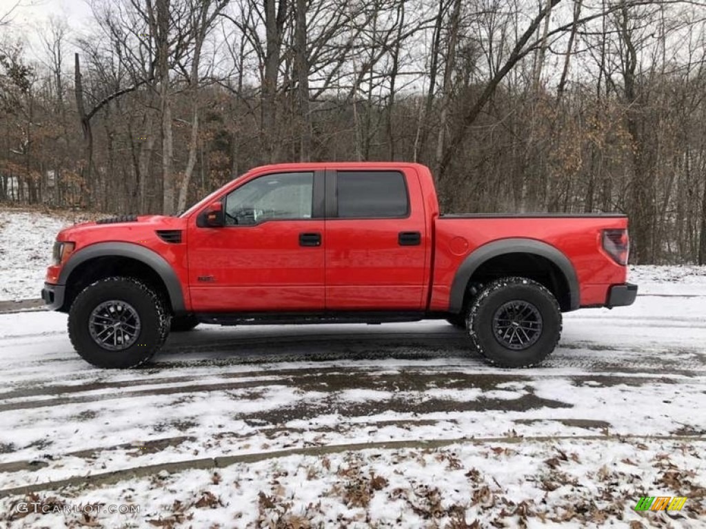 Race Red 2012 Ford F150 SVT Raptor SuperCrew 4x4 Exterior Photo #143588443