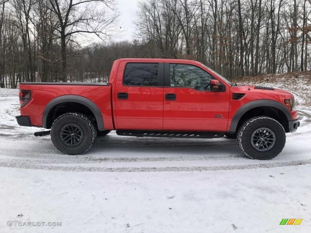 Race Red 2012 Ford F150 SVT Raptor SuperCrew 4x4 Exterior Photo #143588503