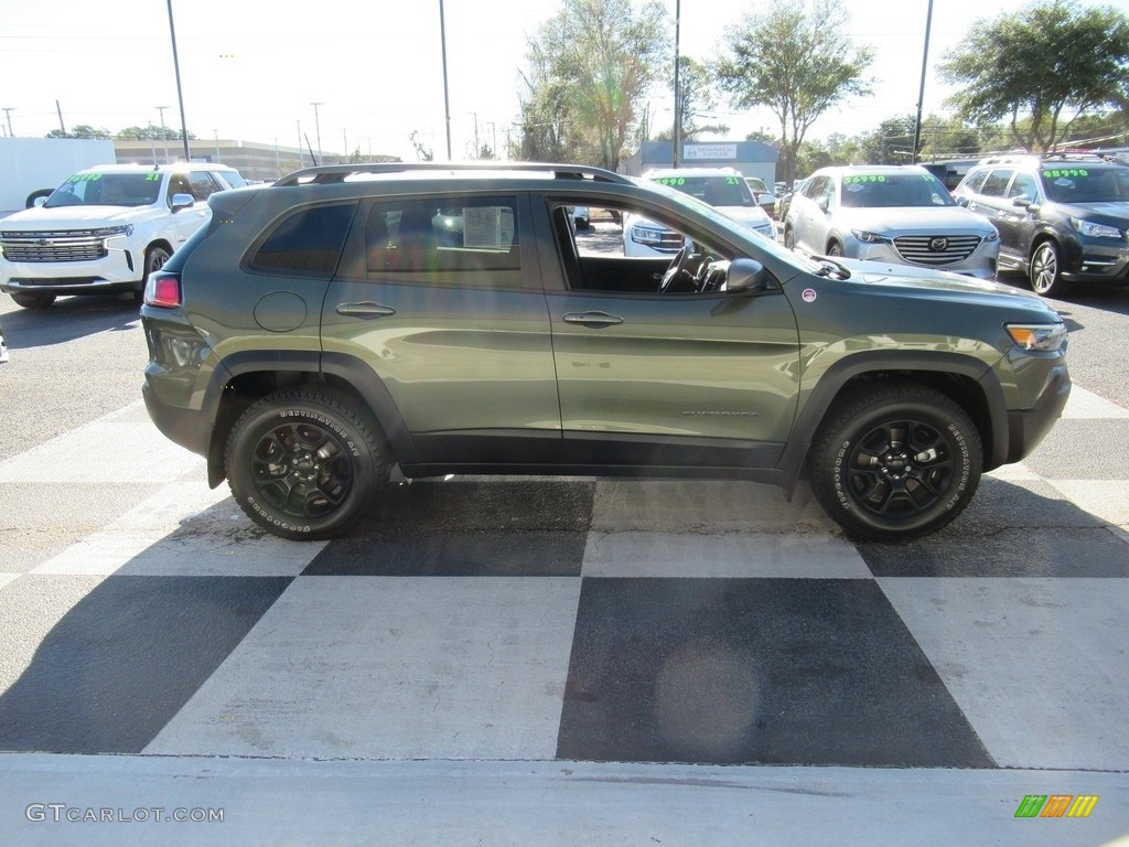 2021 Cherokee Traihawk 4x4 - Olive Green Pearl / Black photo #3