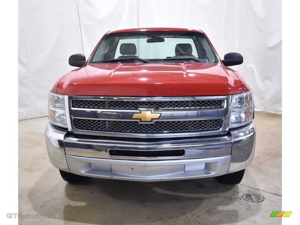 2013 Silverado 1500 Work Truck Regular Cab - Victory Red / Dark Titanium photo #4