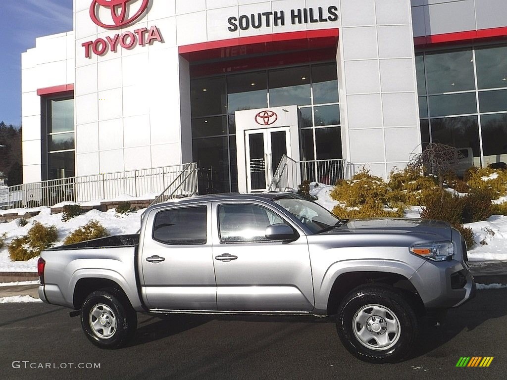 2020 Tacoma SR Double Cab 4x4 - Silver Sky Metallic / Cement photo #2