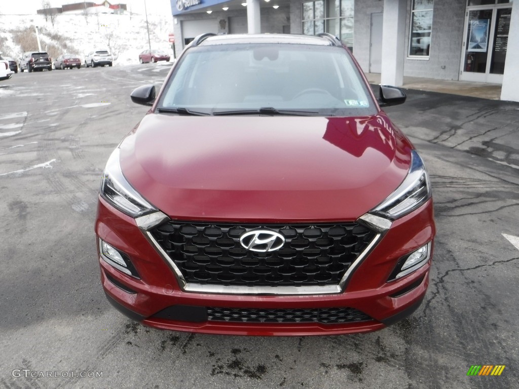 2019 Tucson Night Edition AWD - Gemstone Red / Black photo #5