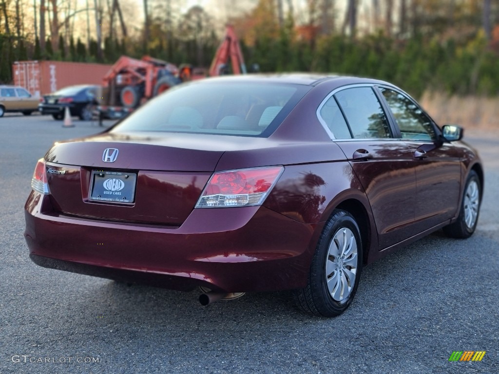 2008 Accord LX Sedan - Basque Red Pearl / Ivory photo #5