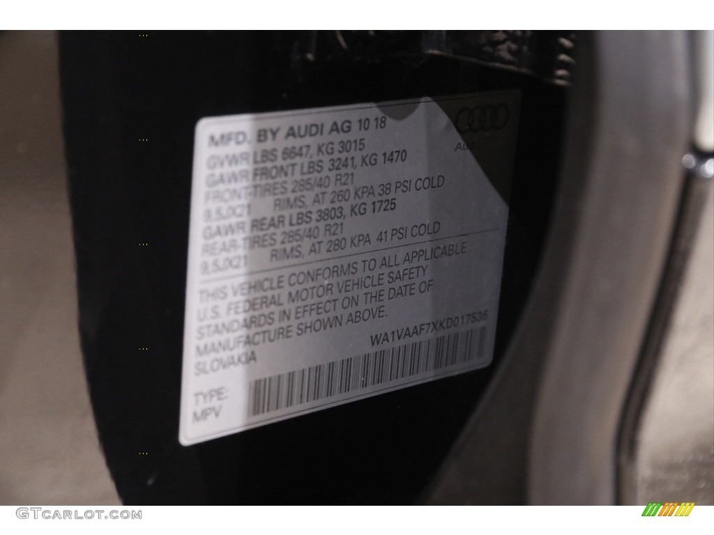 2019 Q7 55 Prestige quattro - Orca Black Metallic / Murillo Brown photo #24