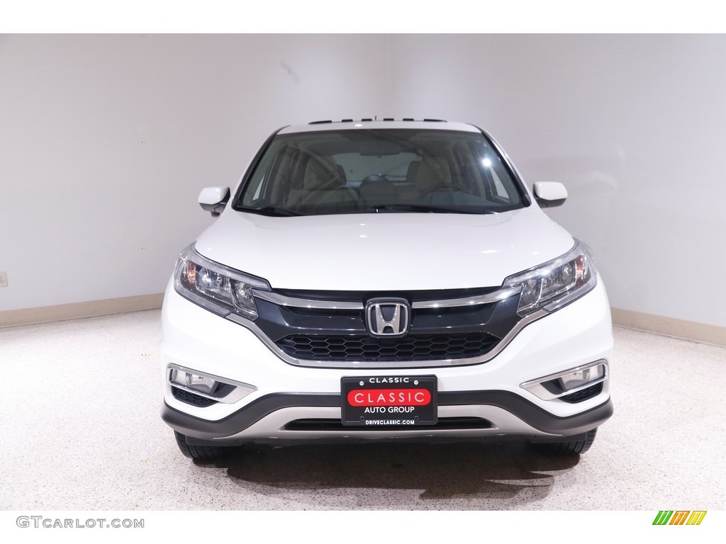 2016 CR-V EX AWD - White Diamond Pearl / Black photo #2