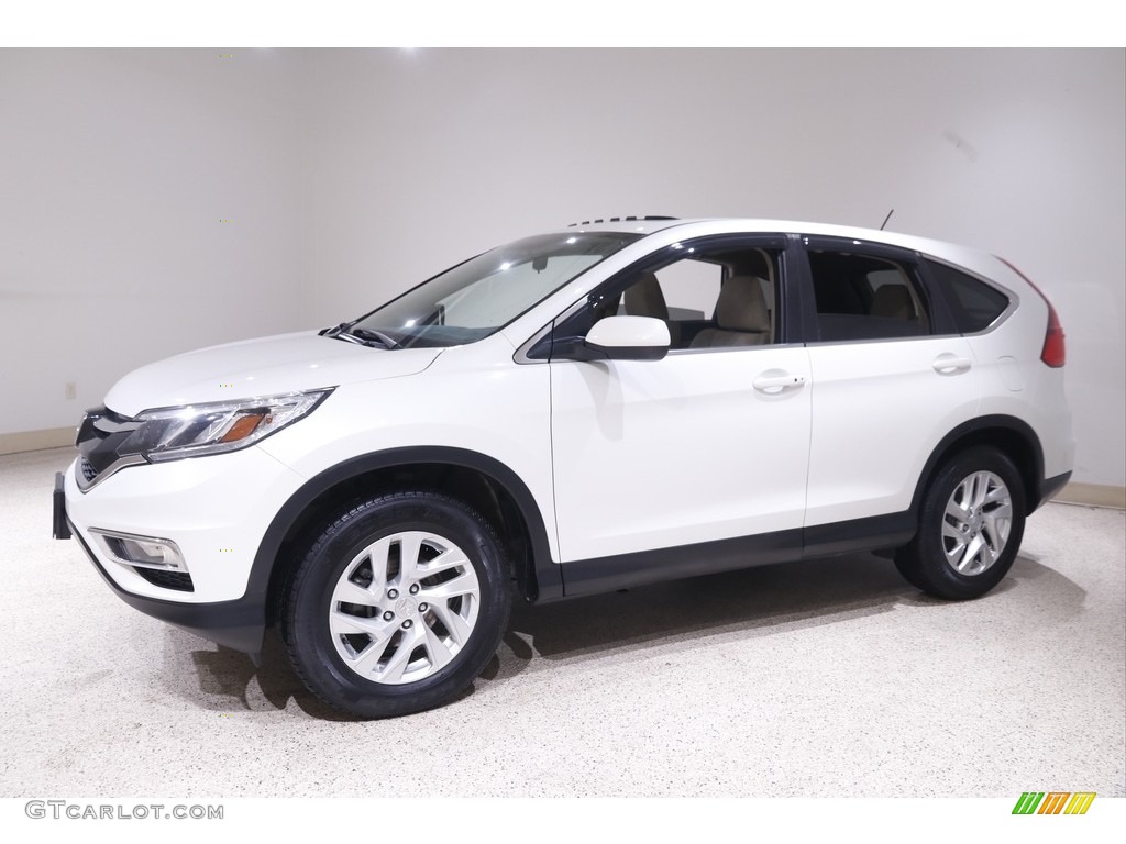White Diamond Pearl 2016 Honda CR-V EX AWD Exterior Photo #143591551