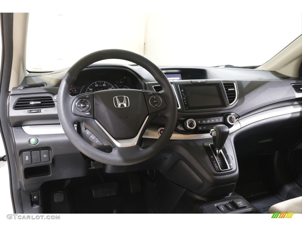 2016 Honda CR-V EX AWD Black Dashboard Photo #143591608