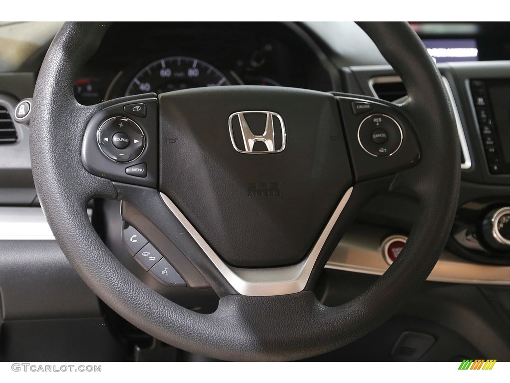 2016 Honda CR-V EX AWD Black Steering Wheel Photo #143591632