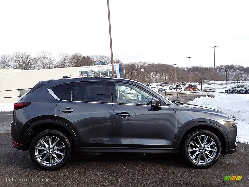 Machine Gray Metallic 2021 Mazda CX-5 Grand Touring AWD Exterior Photo #143592013