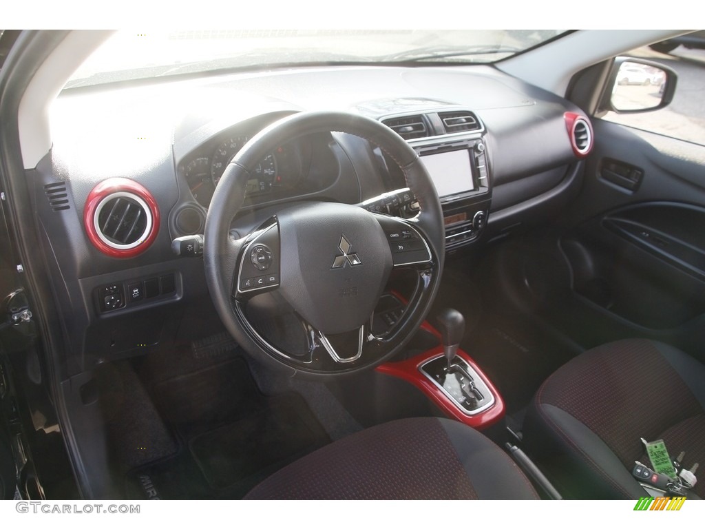 Black Interior 2020 Mitsubishi Mirage LE Photo #143592145