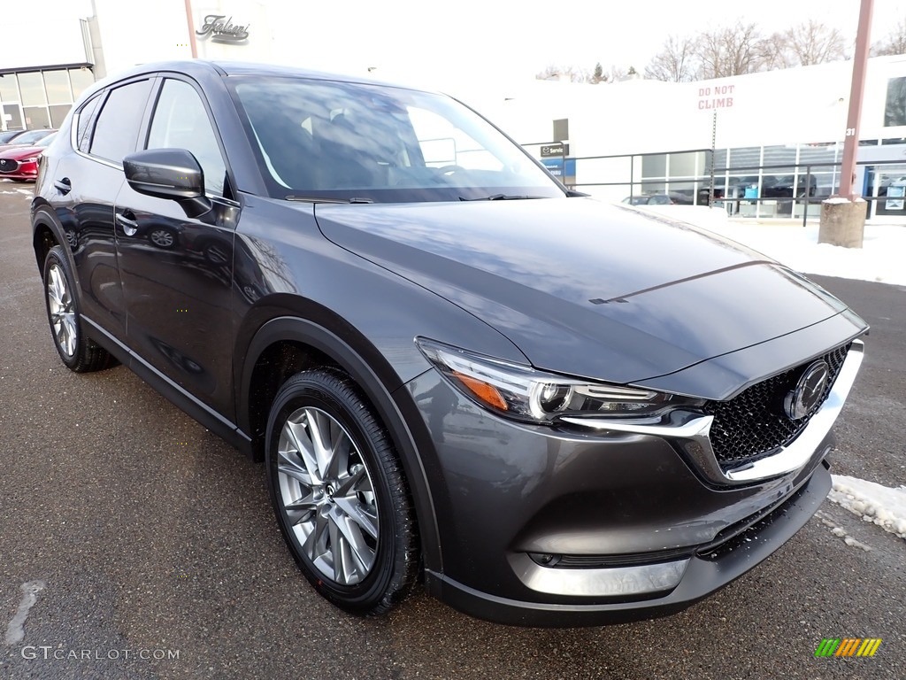 Machine Gray Metallic 2021 Mazda CX-5 Grand Touring AWD Exterior Photo #143592210