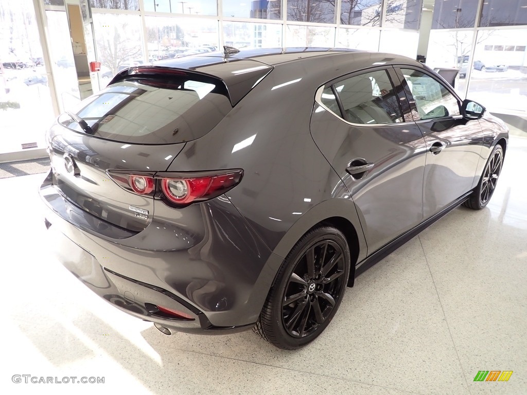 2022 Mazda3 2.5 Turbo Hatchback AWD - Machine Gray Metallic / Black photo #2