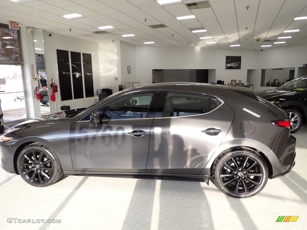 Machine Gray Metallic 2022 Mazda Mazda3 2.5 Turbo Hatchback AWD Exterior Photo #143592619