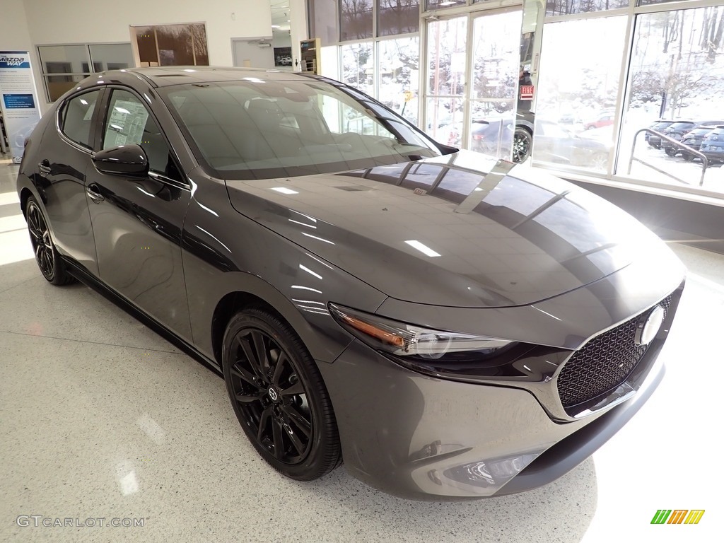 Machine Gray Metallic 2022 Mazda Mazda3 2.5 Turbo Hatchback AWD Exterior Photo #143592694