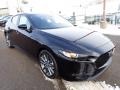 Jet Black Mica 2022 Mazda Mazda3 Select Hatchback Exterior