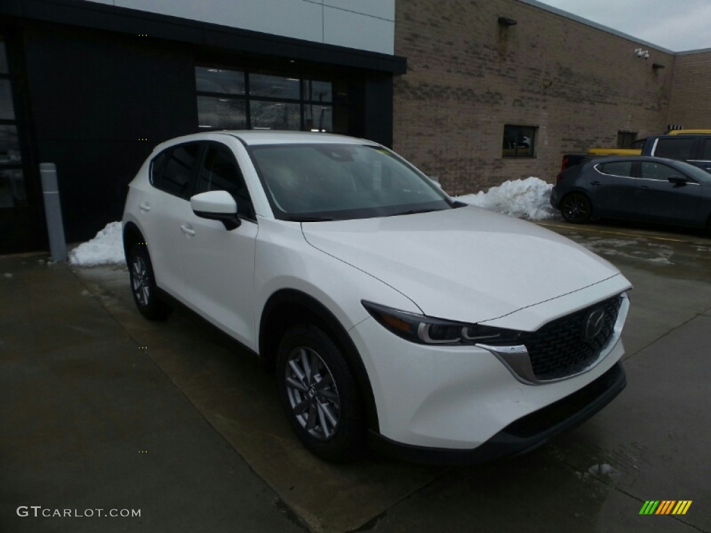 2022 CX-5 S Select AWD - Snowflake White Pearl Mica / Black photo #1