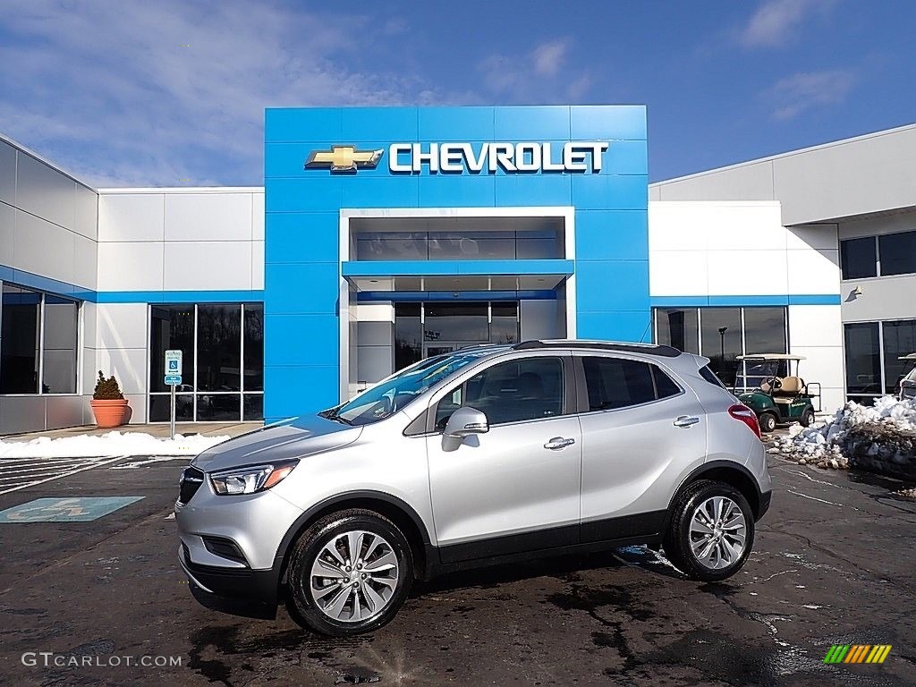 Quicksilver Metallic 2018 Buick Encore Preferred AWD Exterior Photo #143594365