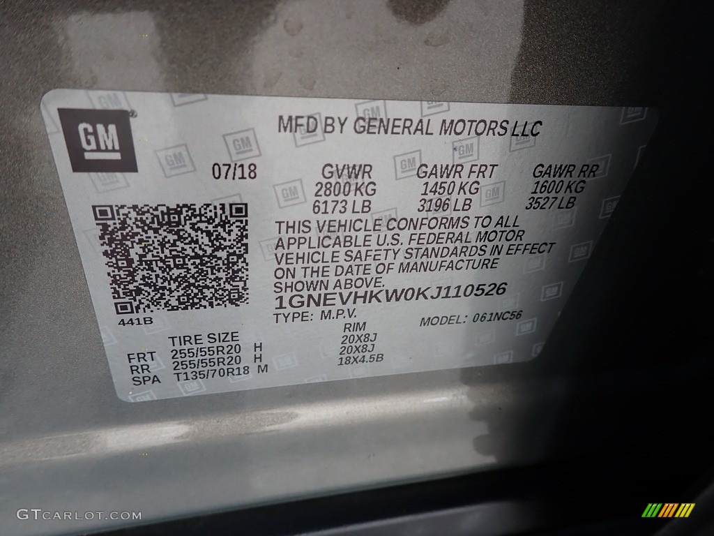 2019 Traverse LT AWD - Pepperdust Metallic / Jet Black photo #28