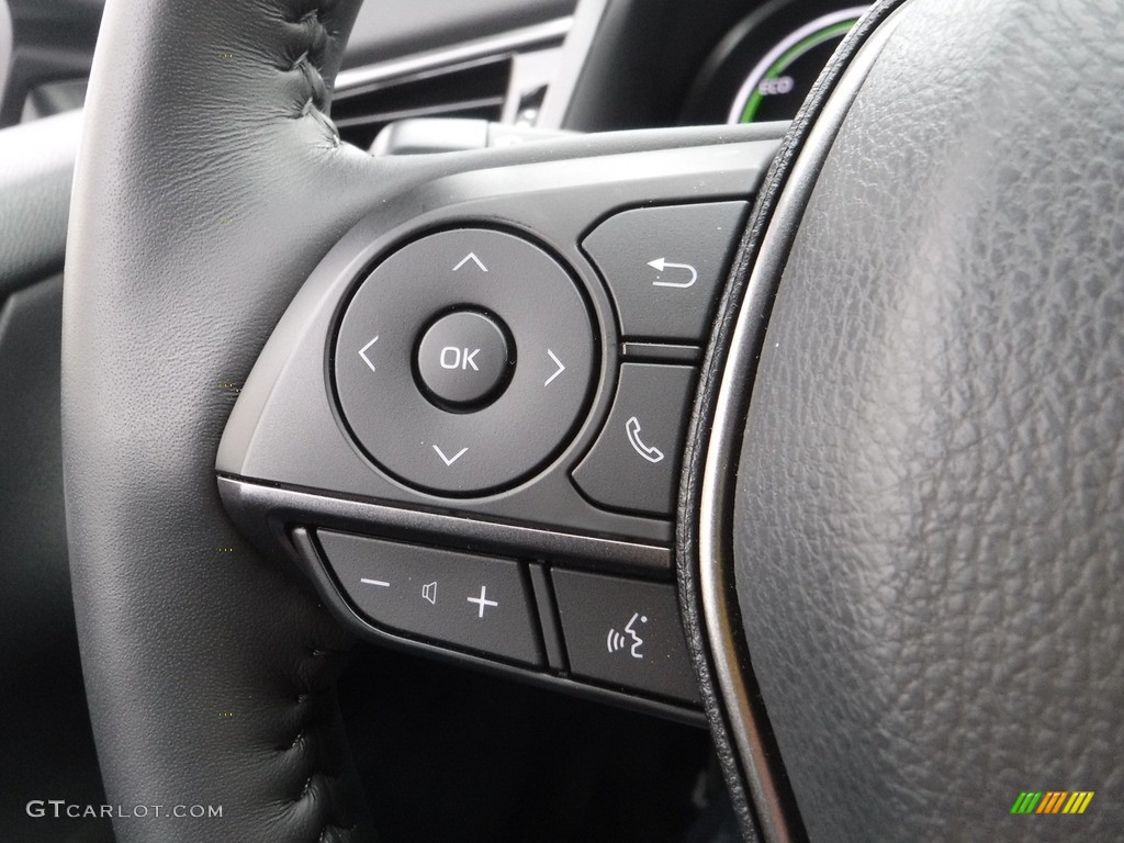 2021 Toyota Camry XSE Hybrid Black Steering Wheel Photo #143594818
