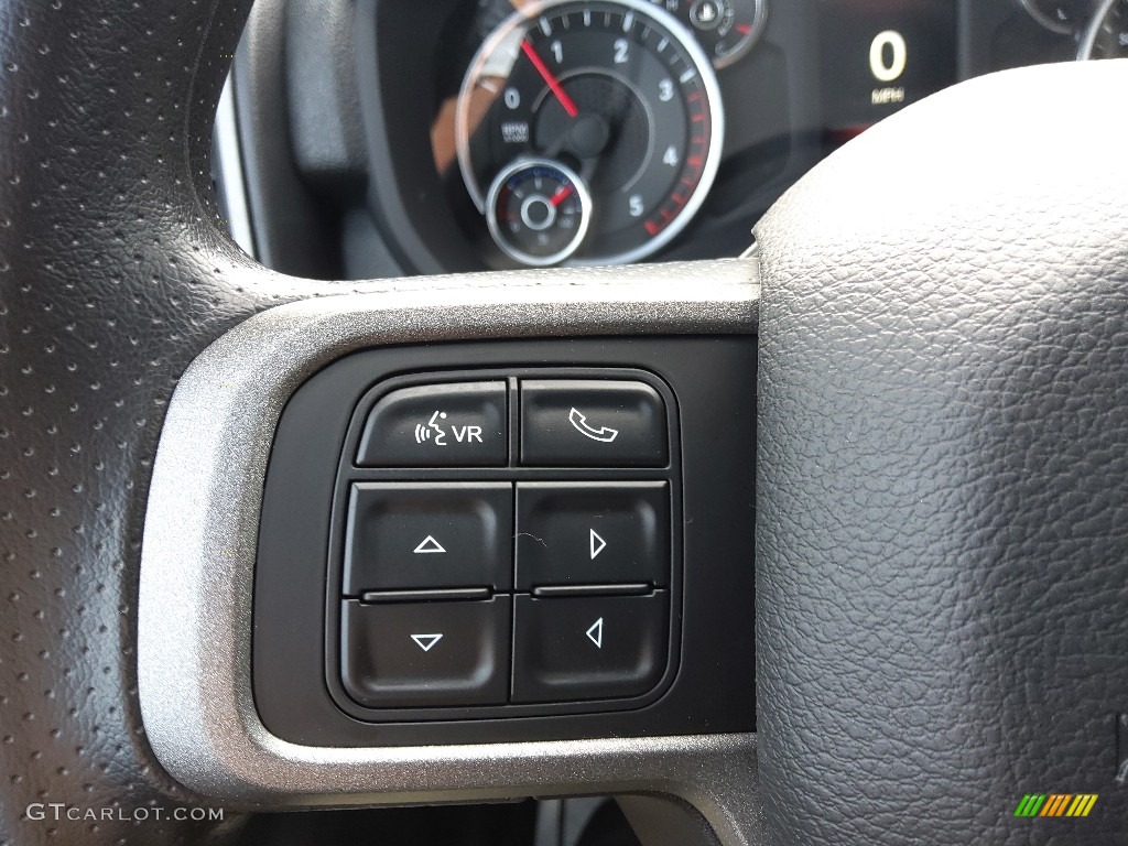 2021 Ram 2500 Tradesman Crew Cab 4x4 Black Steering Wheel Photo #143595400
