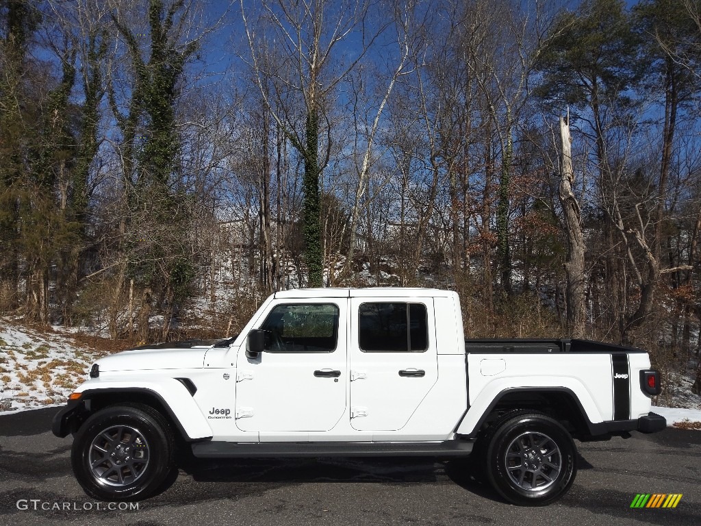 2021 Gladiator Overland 4x4 - Bright White / Black photo #1