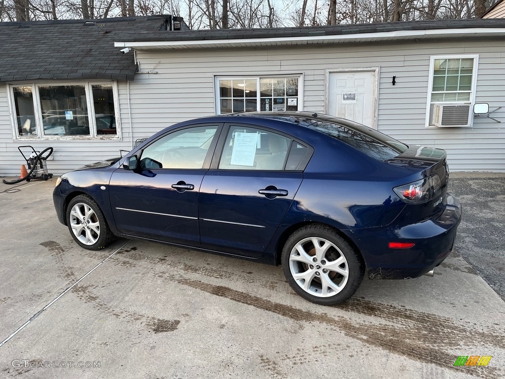 2008 MAZDA3 i Sport Sedan - Icy Blue Metallic / Beige photo #5