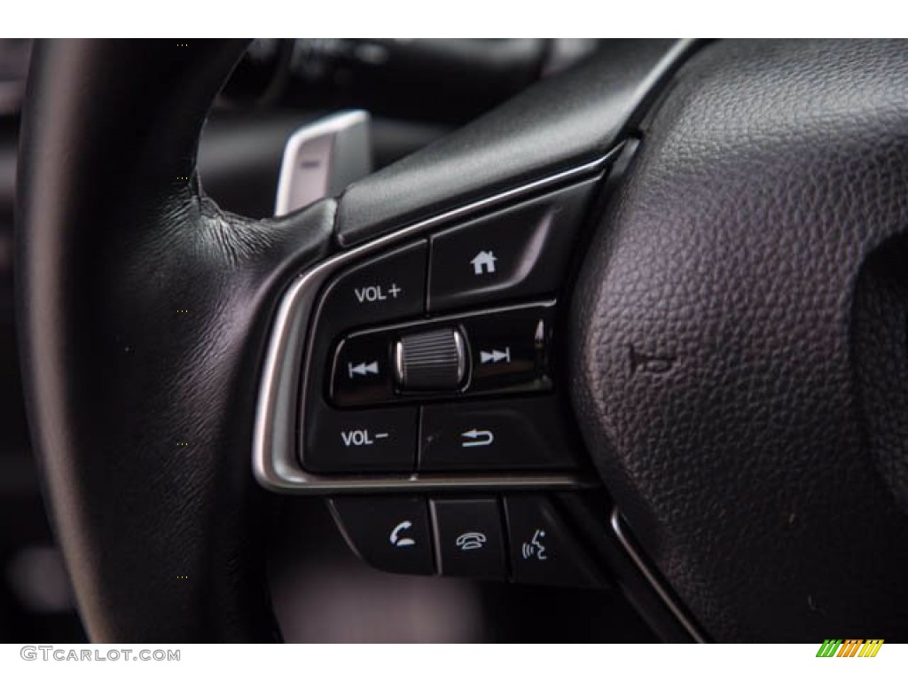 2021 Honda Accord Touring Black Steering Wheel Photo #143597084