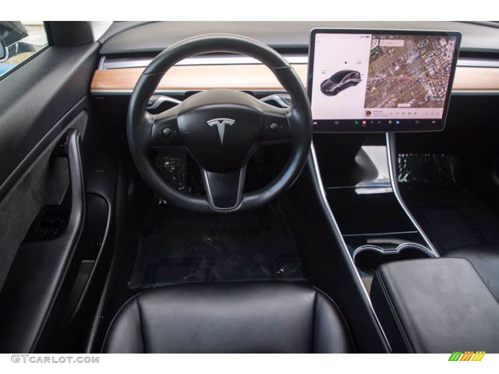 2018 Model 3 Mid Range - Midnight Silver Metallic / Black photo #5