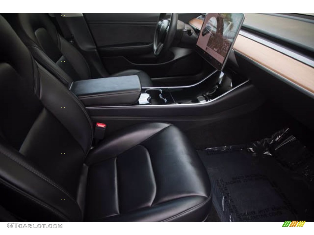 2018 Model 3 Mid Range - Midnight Silver Metallic / Black photo #23