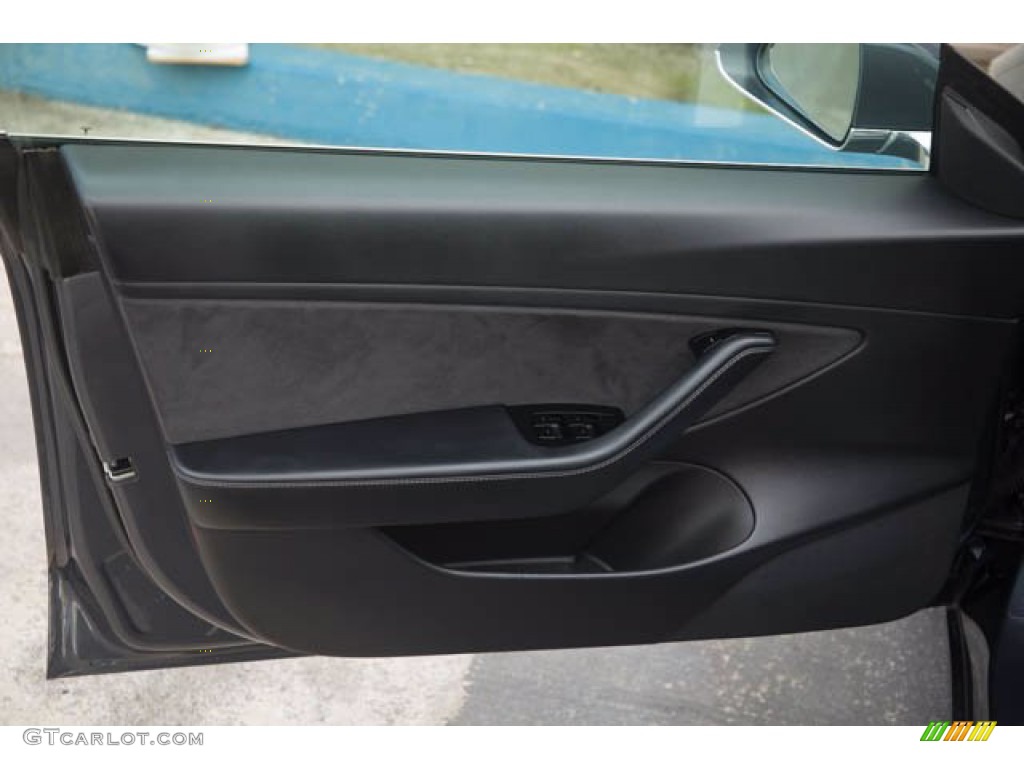 2018 Model 3 Mid Range - Midnight Silver Metallic / Black photo #28