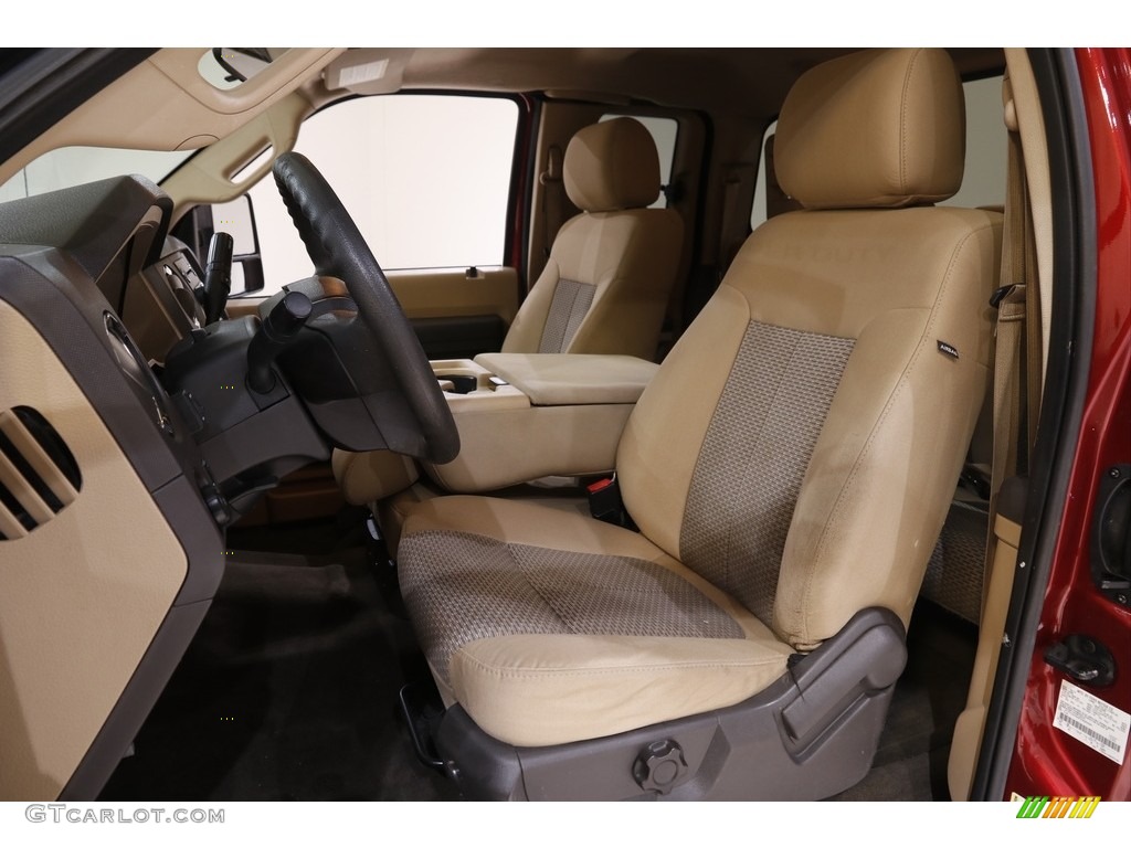 Adobe Interior 2015 Ford F250 Super Duty XLT Super Cab 4x4 Photo #143598181
