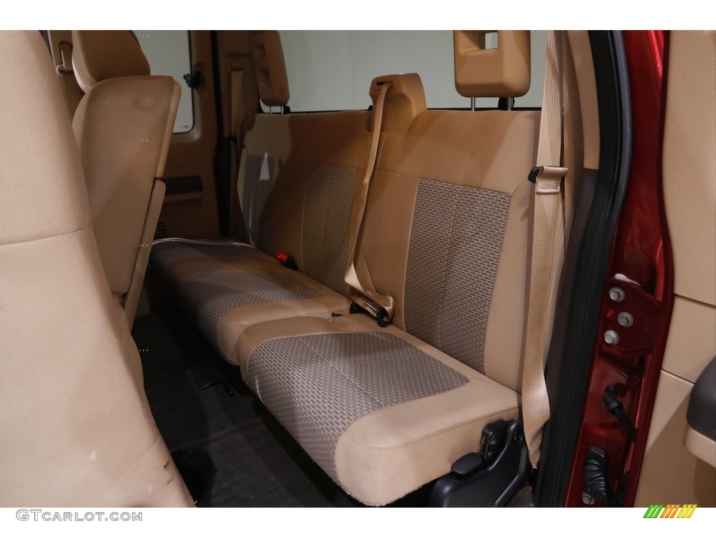 2015 F250 Super Duty XLT Super Cab 4x4 - Ruby Red / Adobe photo #18
