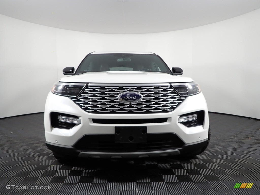 2020 Explorer Platinum 4WD - Star White Metallic Tri-Coat / Ebony photo #9