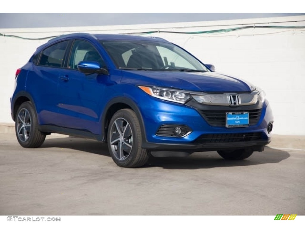 Aegean Blue Metallic 2022 Honda HR-V EX Exterior Photo #143599061
