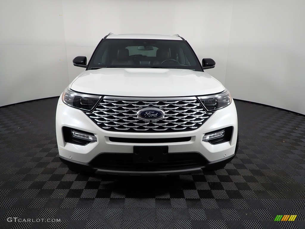 2020 Explorer Platinum 4WD - Star White Metallic Tri-Coat / Ebony photo #10