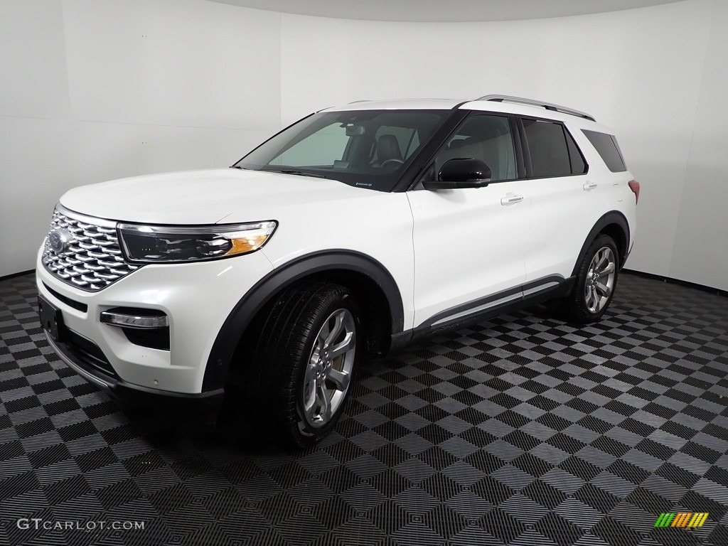 2020 Explorer Platinum 4WD - Star White Metallic Tri-Coat / Ebony photo #13