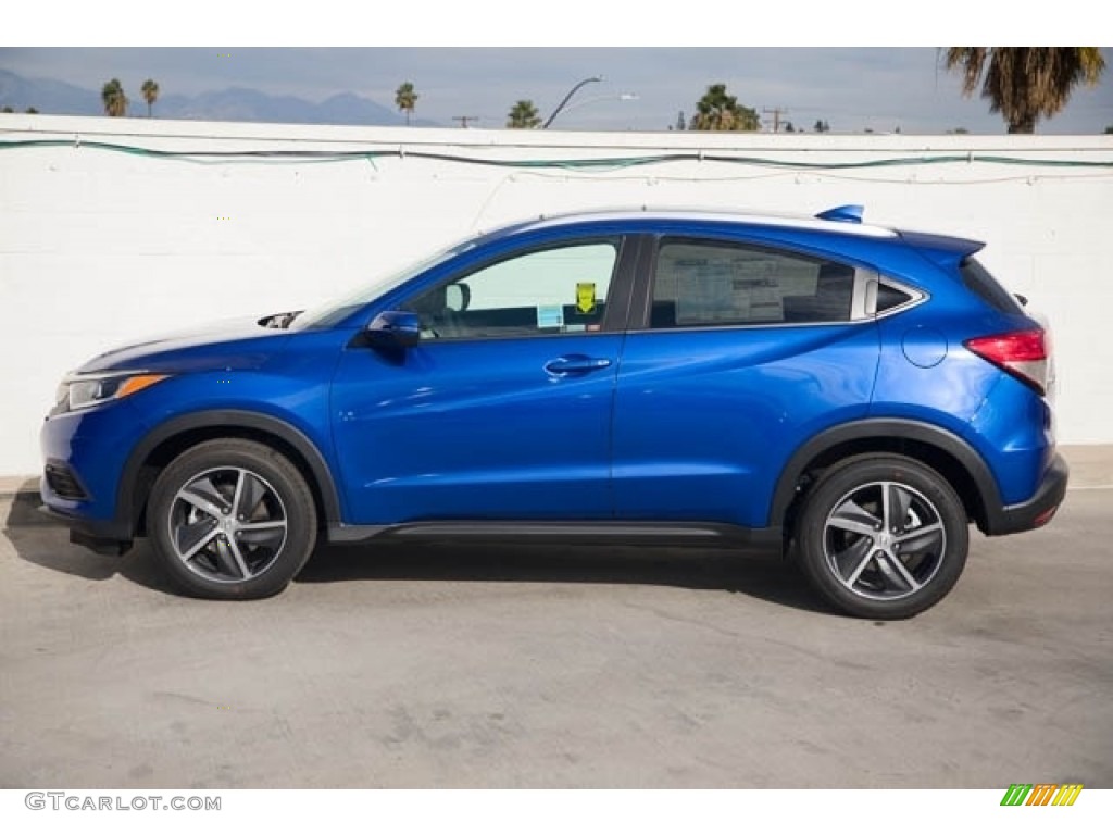 Aegean Blue Metallic 2022 Honda HR-V EX Exterior Photo #143599127