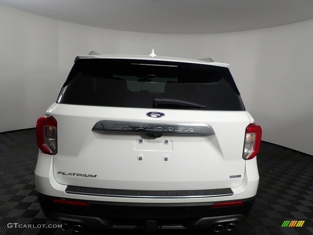 2020 Explorer Platinum 4WD - Star White Metallic Tri-Coat / Ebony photo #15