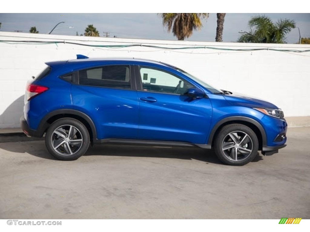 Aegean Blue Metallic 2022 Honda HR-V EX Exterior Photo #143599204