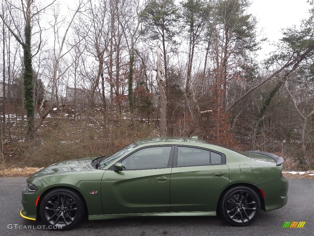F8 Green 2021 Dodge Charger Scat Pack Exterior Photo #143599586