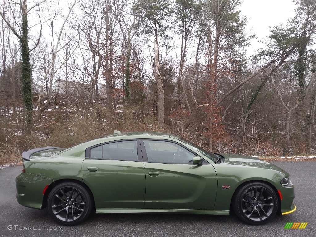 F8 Green 2021 Dodge Charger Scat Pack Exterior Photo #143599673