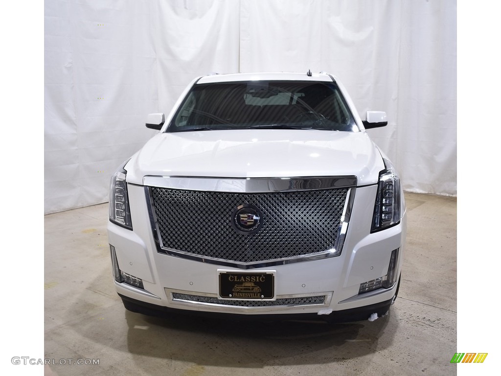 2015 Escalade Premium 4WD - White Diamond Tricoat / Kona Brown/Jet Black photo #4