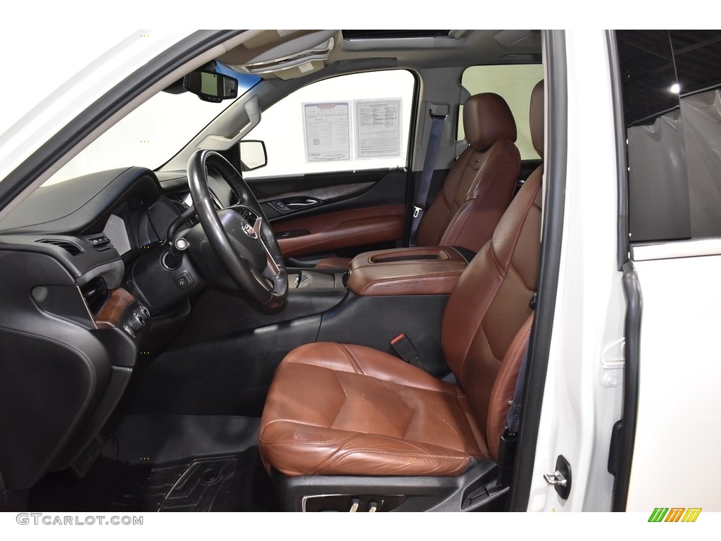 2015 Escalade Premium 4WD - White Diamond Tricoat / Kona Brown/Jet Black photo #7