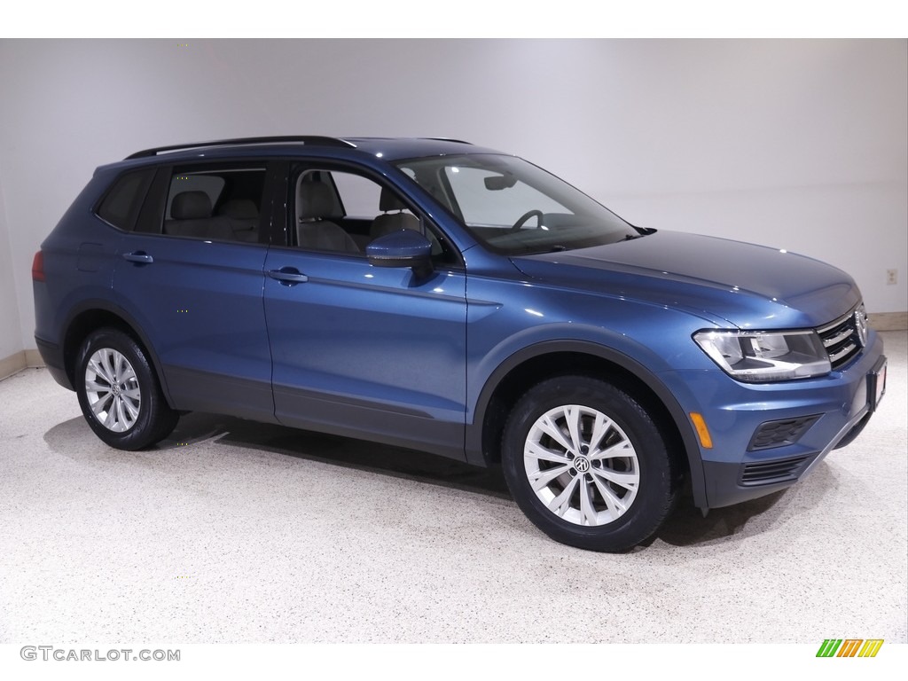 2018 Tiguan S 4MOTION - Silk Blue Metallic / Storm Gray photo #1